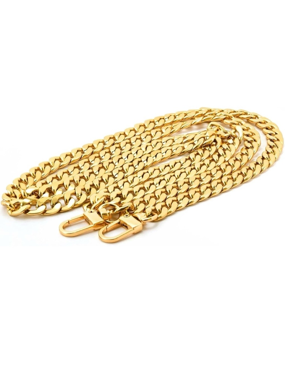 Purse Strap Purse Straps Replacement Crossbody Gold Chain &-gold hardware 24”
